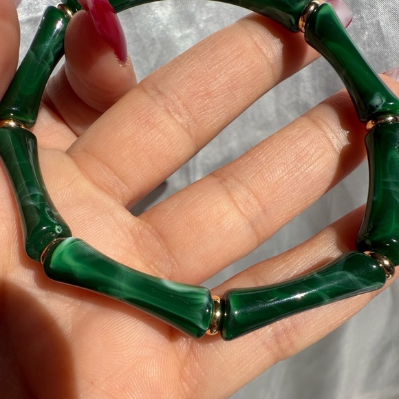 New! Green one Bamboo-Style Bracelet - Picture 4 of 10